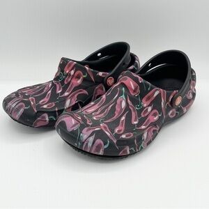 Crocs | Unisex-Adult Bistro Chili Pepper Graphic Clog Mule Size  9 W or 7 M